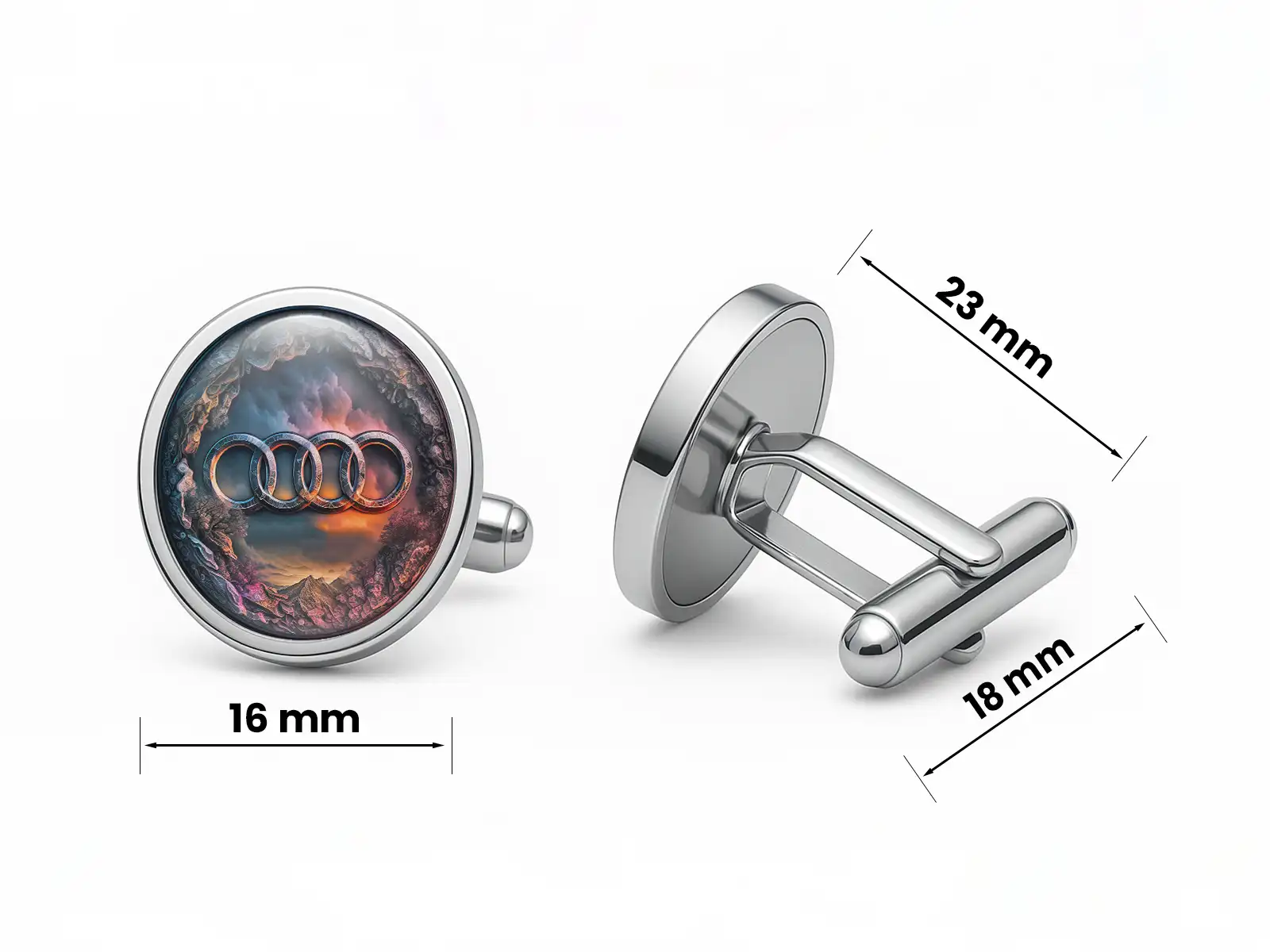 Audi Cufflinks Gift For Him Premium Sturdy Minimal Design